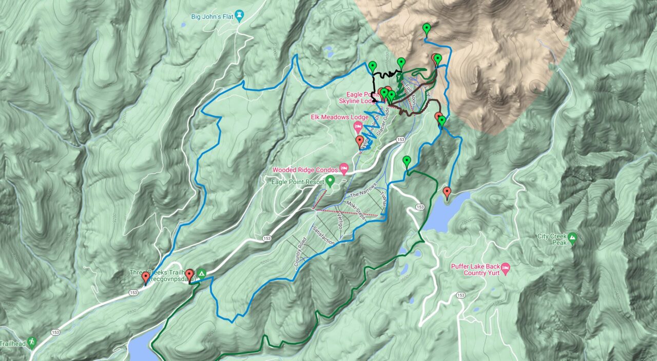 eagle point mountain biking map